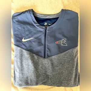 VINTAGE BLUE NIKE CHICAGO WHITE SOX QUARTER ZIP JACKET XL